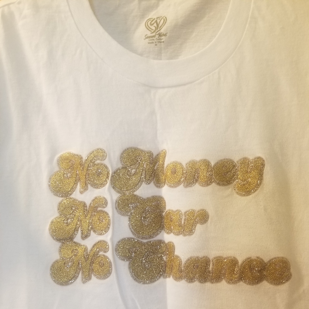 GLITTER LOGO SPARKLE T-SHIRT